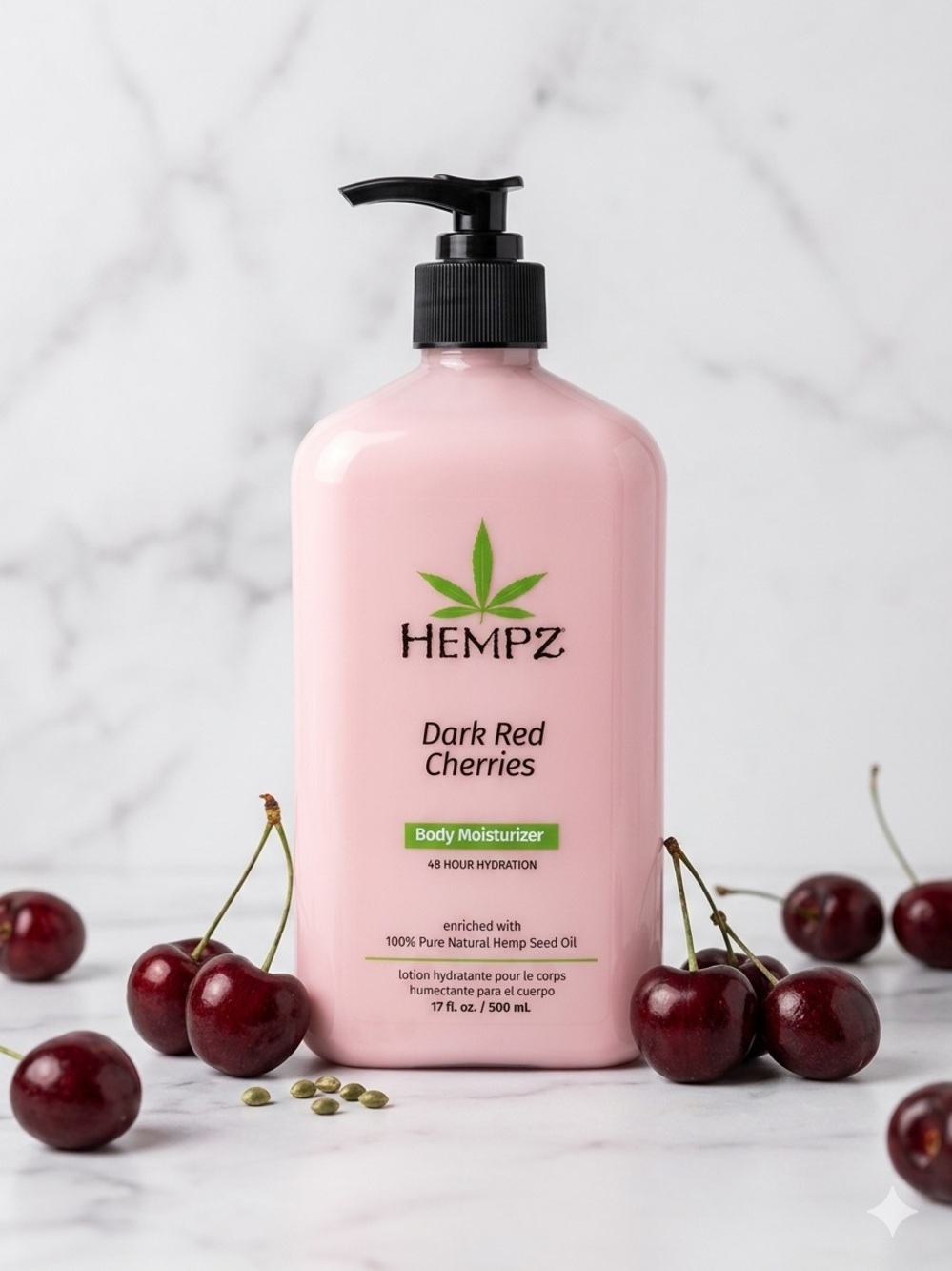 Hempz Pink Dark Red Cherries Body Moisturizer